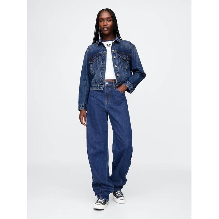 Gap × Disney Minnie Mouse İkonu Kot Ceket цвет: Голубой