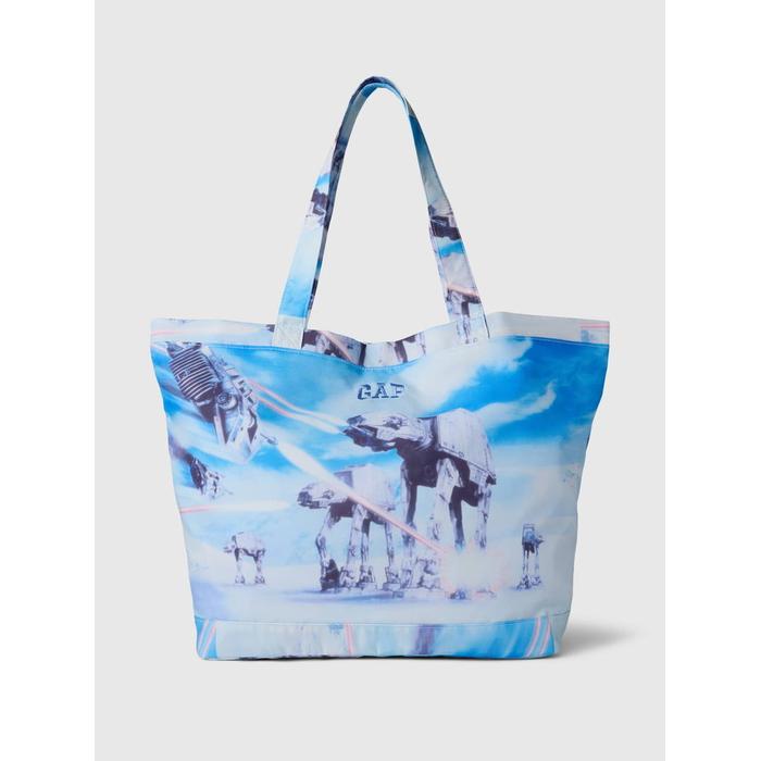 Gap Logo Star Wars™ Desenli Tote Çanta цвет: Голубой
