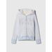 Gap Logo Fermuarlı Sherpa Sweatshirt цвет: Голубой