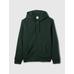 Gap Logo Fermuarlı Sherpa Sweatshirt цвет: Зелёный