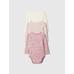 Çiçek Desenli 3'lü Bodysuit Seti цвет: Розовый
