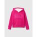 Gap Logo Fermuarlı Sherpa Sweatshirt цвет: Розовый