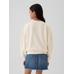 Relaxed Flippy-Sequin Grafikli Fransız Havlu Kumaş Sweatshirt цвет: Белый