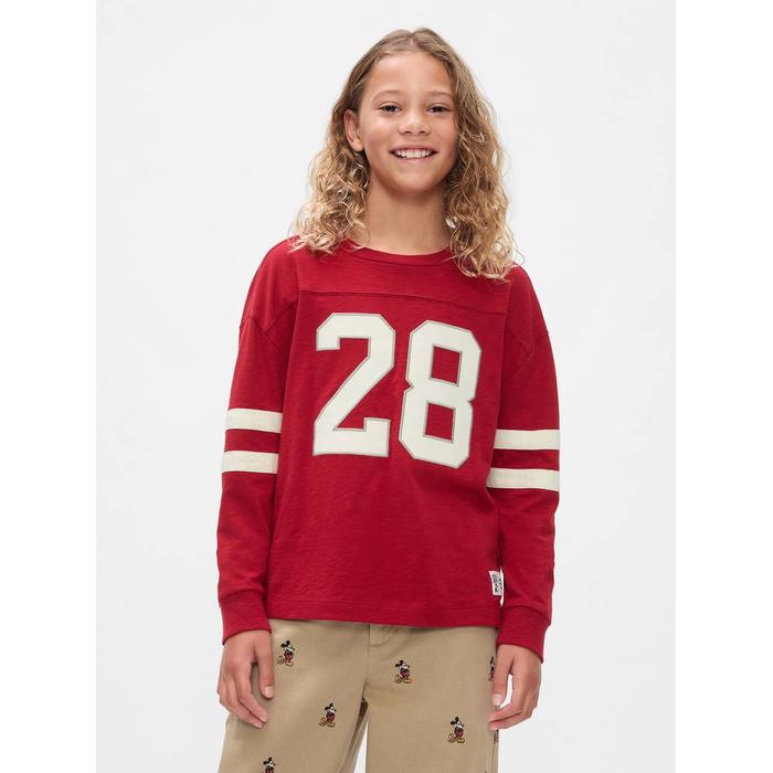 Gap × Disney Varsity Jarse T-Shirt цвет: Красный