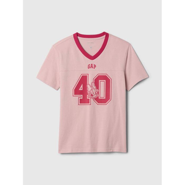 Gap × Disney Varsity Logo T-Shirt цвет: Розовый