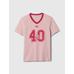 Gap × Disney Varsity Logo T-Shirt цвет: Розовый