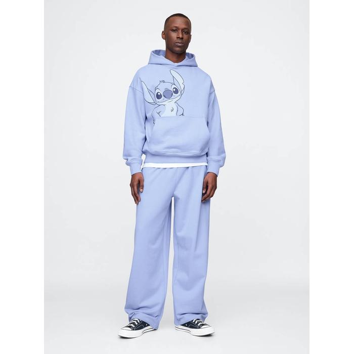 Gap × Disney Extra Baggy Fleece Eşofman Altı цвет: Голубой