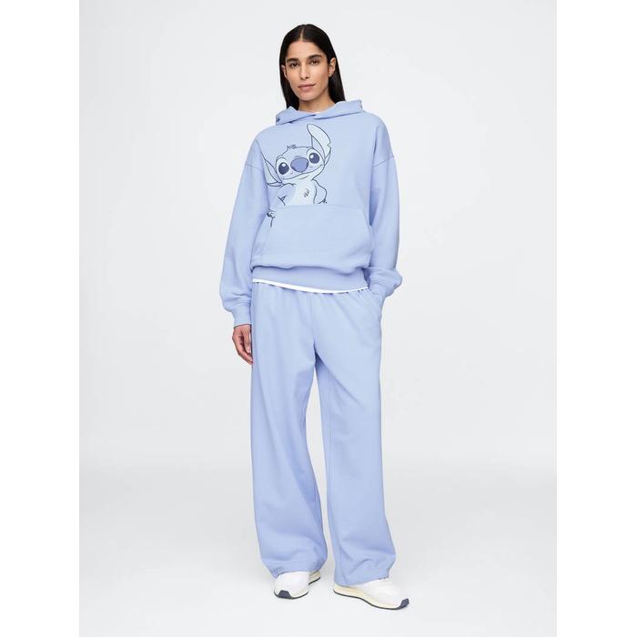 Gap × Disney Extra Baggy Fleece Eşofman Altı цвет: Голубой