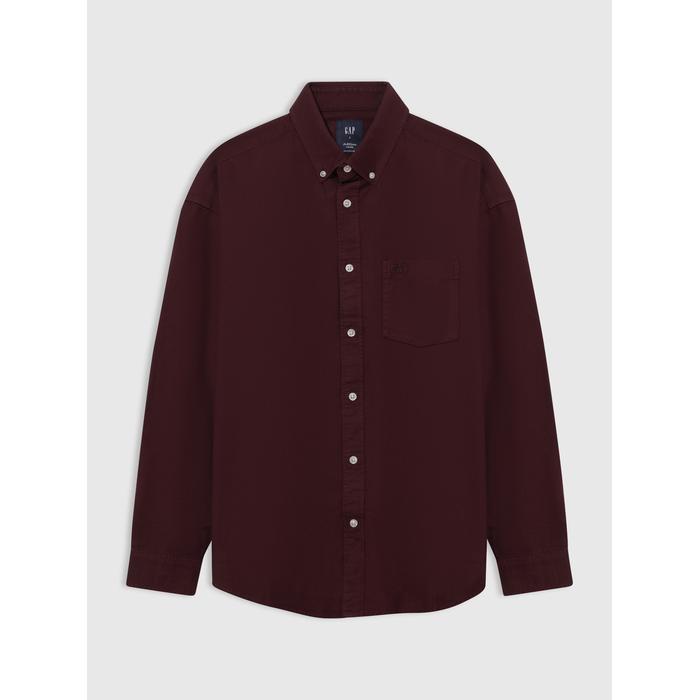 Gap Logo Oversize Oxford Gömlek цвет: Красный