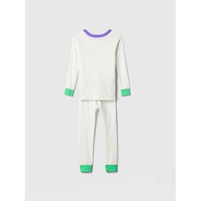 %100 Organik Pamuk Disney Buzz Lightyear Desenli Pijama Takımı цвет: Белый