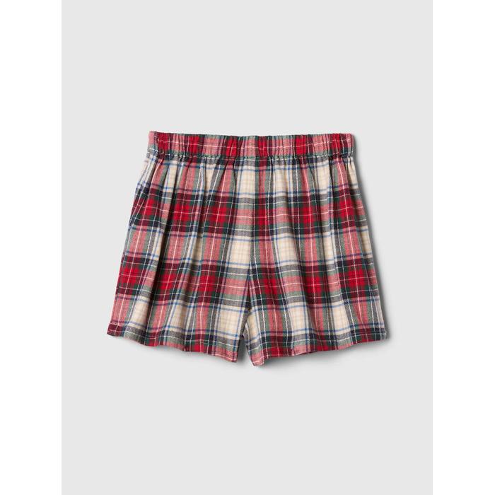 Ekose Desenli Flannel Şort Etek цвет: Красный