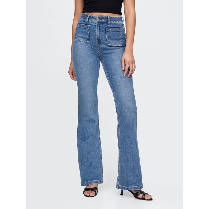 High Rise '70s Flare Curvy Jean Pantolon цвет: Голубой