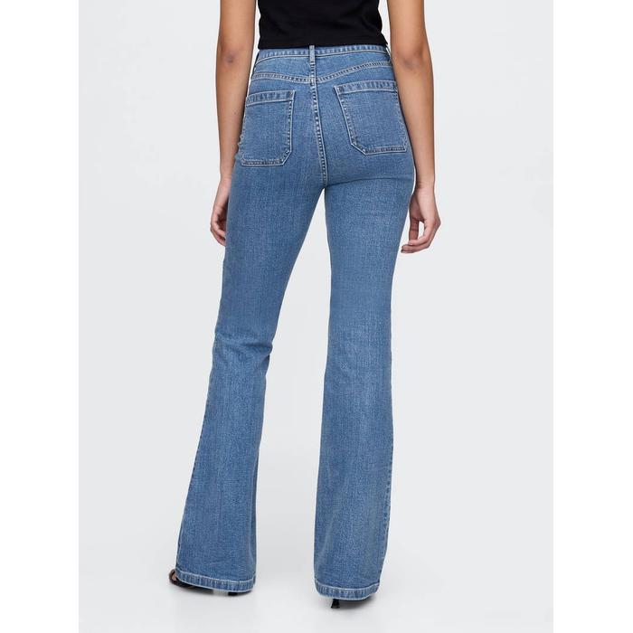 High Rise '70s Flare Curvy Jean Pantolon цвет: Голубой