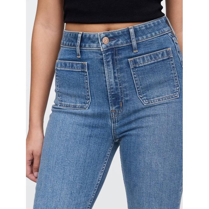 High Rise '70s Flare Curvy Jean Pantolon цвет: Голубой