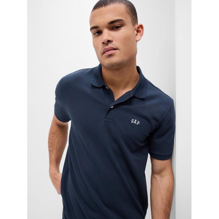 Gap Logo Polo Yaka 2'li T-Shirt Seti цвет: Голубой