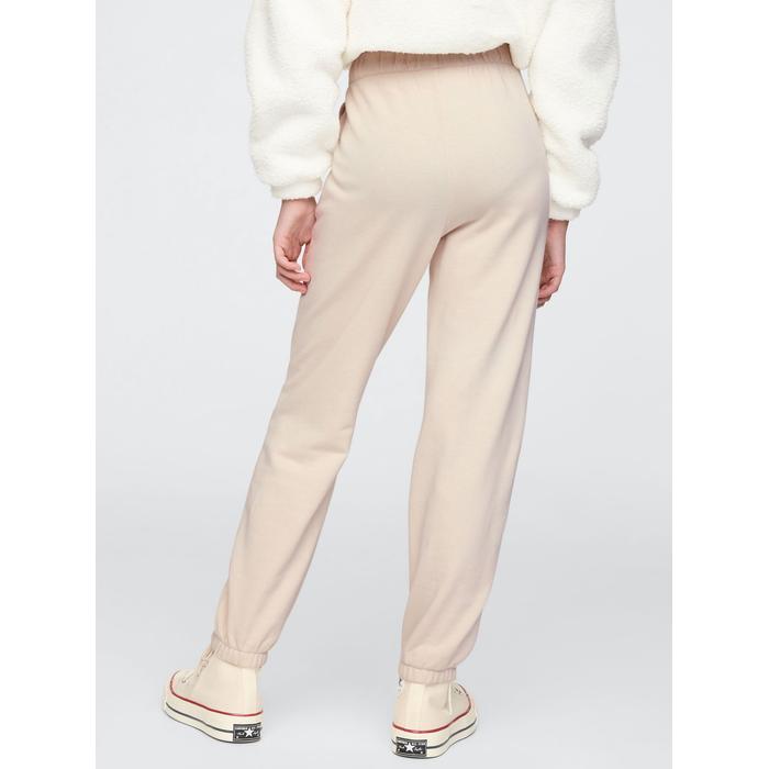 Gap Logo Relaxed Fleece Jogger Eşofman Altı цвет: Бежевый