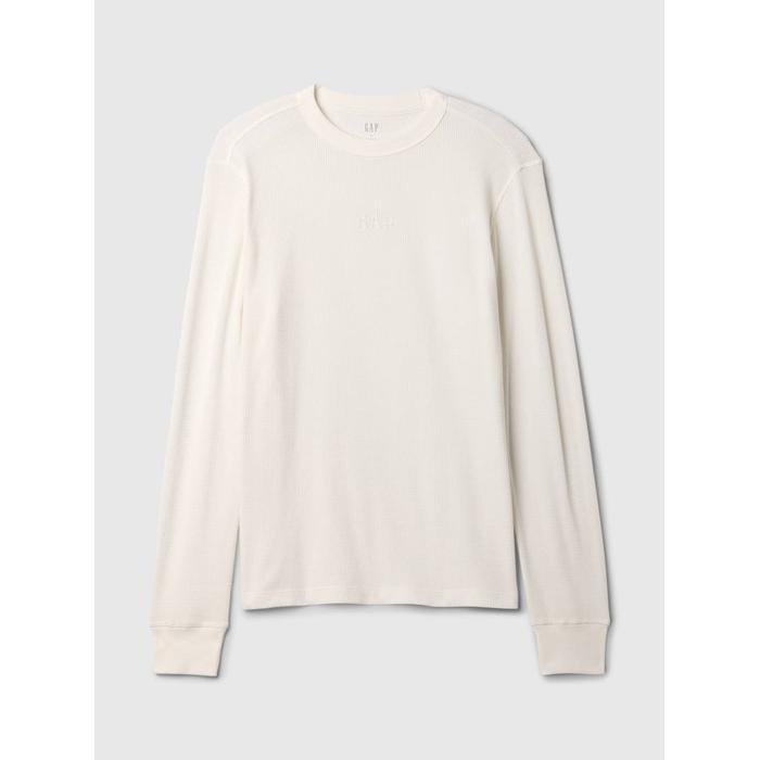 Gap Logo Waffle-Knit T-Shirt цвет: Белый