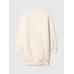 Gap Logo Sherpa Sweatshirt Elbise цвет: Бежевый