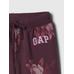 Спортивные штаны из флиса с широкими штанинами и логотипом Gap цвет: Фиолетовый