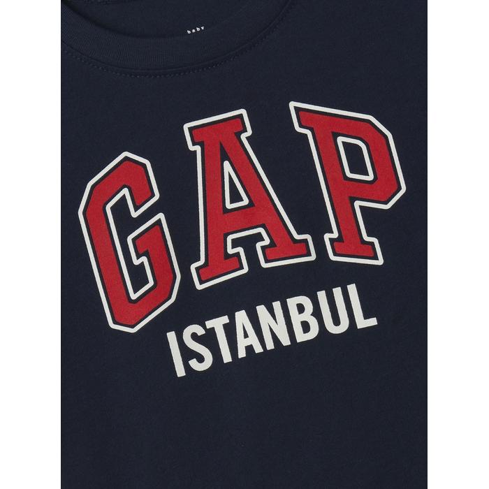 Футболка с логотипом babyGap цвет: Синий