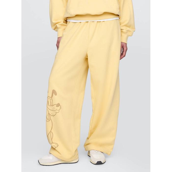 Gap × Disney Extra Baggy Fleece Eşofman Altı цвет: Жёлтый