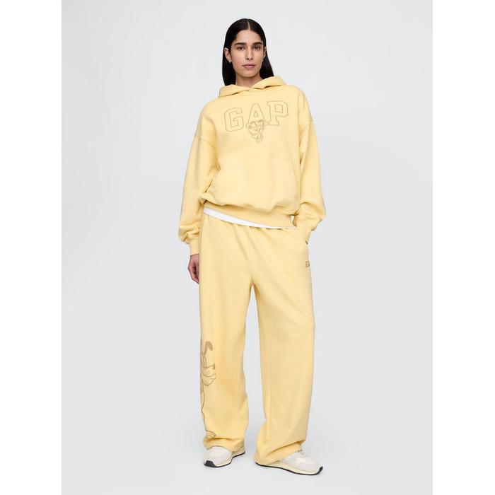 Gap × Disney Extra Baggy Fleece Eşofman Altı цвет: Жёлтый