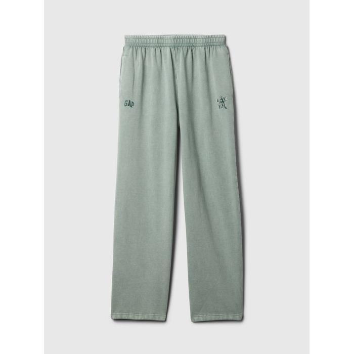 Gap × Disney Extra Baggy Fleece Eşofman Altı цвет: Зелёный