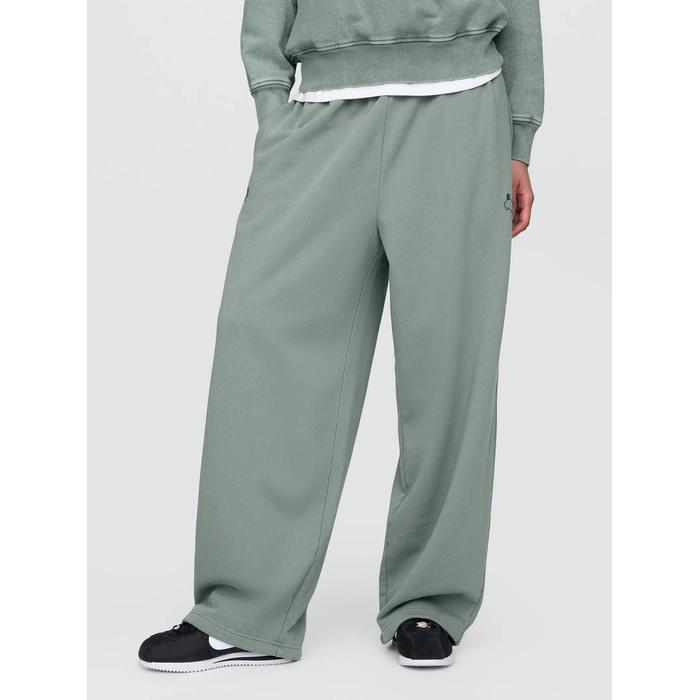 Gap × Disney Extra Baggy Fleece Eşofman Altı цвет: Зелёный