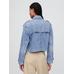 UltraSoft Crop Denim Trençkot цвет: Голубой