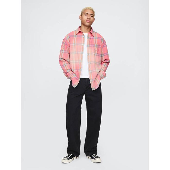 Sunwashed Twill Oversize Gömlek цвет: Розовый
