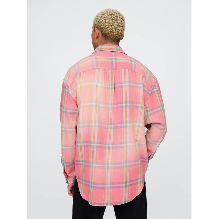 Sunwashed Twill Oversize Gömlek цвет: Розовый