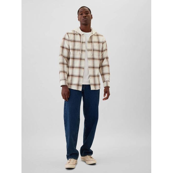 Standard Fit Flannel Desenli Gömlek цвет: Белый
