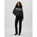 Gap Logo Grafikli Oversize Fleece Sweatshirt цвет: Синий
