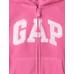 Gap Logo Fermuarlı Fleece Sweatshirt цвет: Розовый