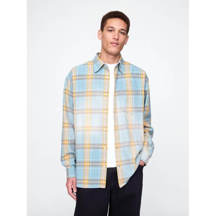 Sunwashed Twill Oversize Gömlek цвет: Голубой