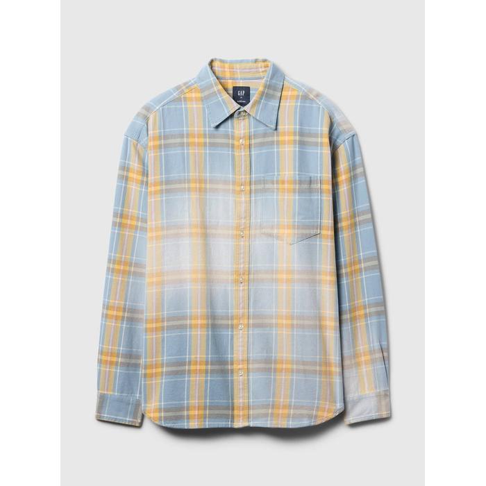 Sunwashed Twill Oversize Gömlek цвет: Голубой