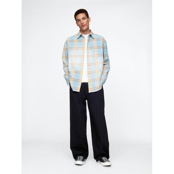 Sunwashed Twill Oversize Gömlek цвет: Голубой