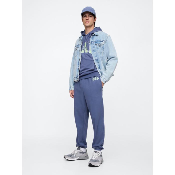Gap Logo Fransız Havlu Kumaş Jogger Eşofman Altı цвет: Голубой