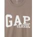 Повседневная футболка с графическим логотипом Soft Gap цвет: Коричневый