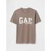 Повседневная футболка с графическим логотипом Soft Gap цвет: Коричневый