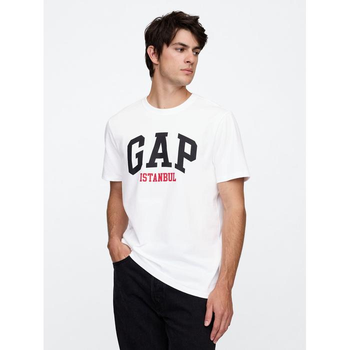 Повседневная футболка с логотипом Soft Gap Istanbul цвет: Белый