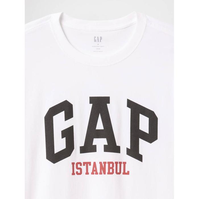 Повседневная футболка с логотипом Soft Gap Istanbul цвет: Белый