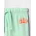 Relaxed Спортивные штаны для джоггера с логотипом Gap цвет: Зелёный