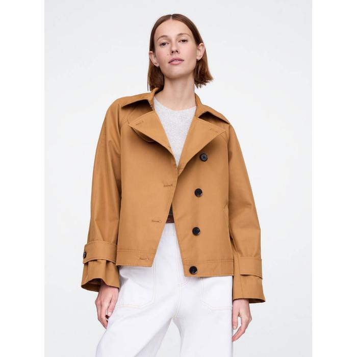 Asimetrik Twill Trençkot цвет: Коричневый