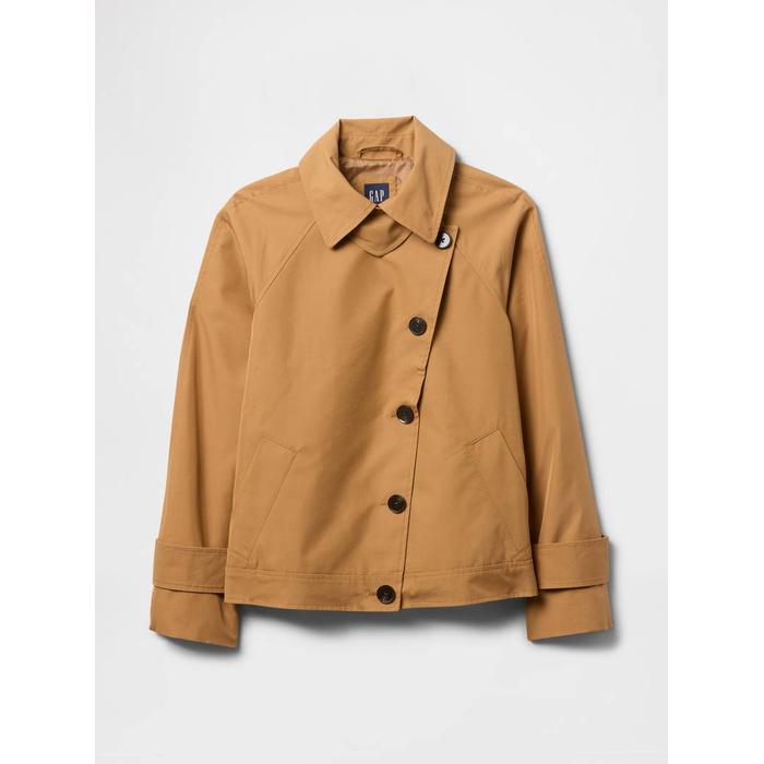 Asimetrik Twill Trençkot цвет: Коричневый