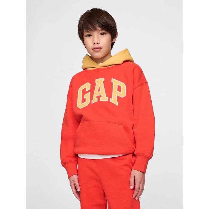 Винтажная толстовка с логотипом Soft Gap цвет: Оранжевый