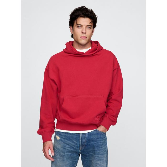 Gap Logo Heavyweight Oversize Sweatshirt цвет: Красный