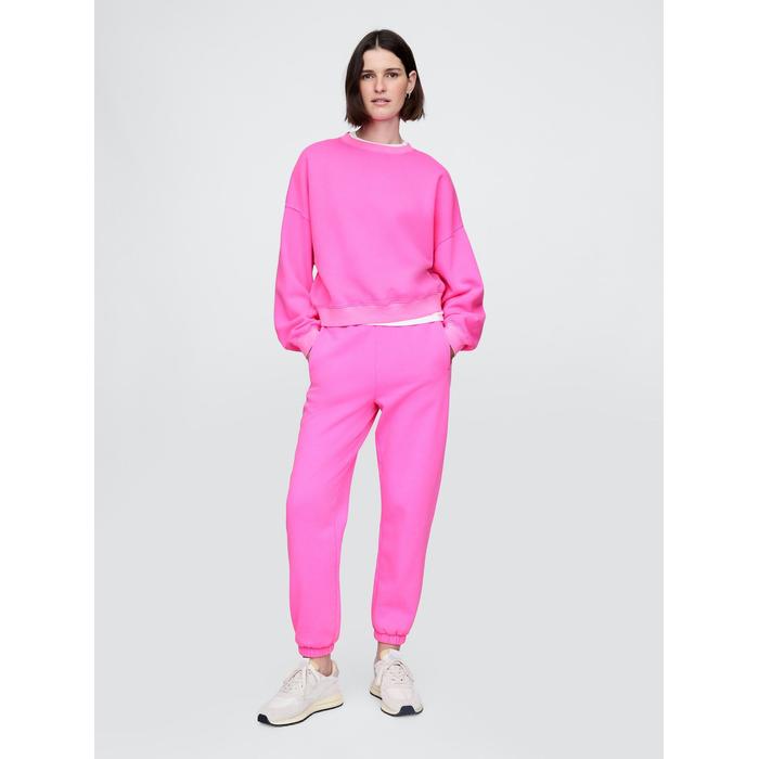 VintageSoft Bisiklet Yaka Crop Sweatshirt цвет: Розовый
