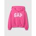Gap Logo Fermuarlı Polar Fleece Sweatshirt цвет: Розовый