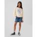 Relaxed Flippy-Sequin Grafikli Fransız Havlu Kumaş Sweatshirt цвет: Белый